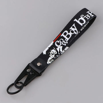 Cowboy Bebop 'Spike Spiegel' Wrist Lanyard Keychain with Keyring Clip