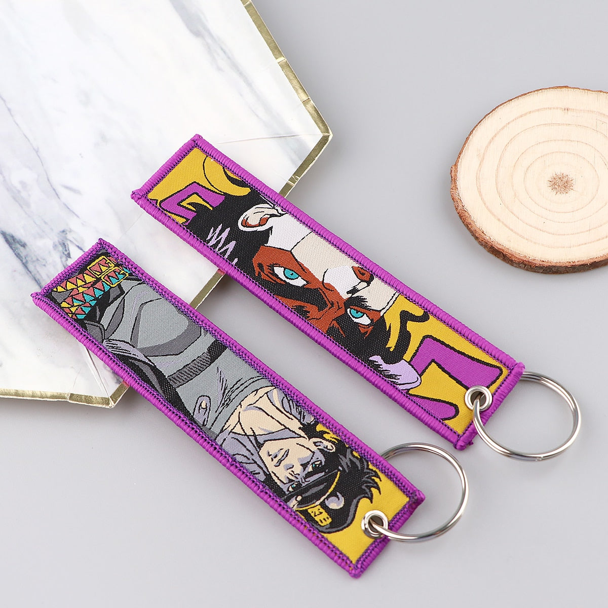 JoJo's Bizarre Adventure 'Jonathan Joestar' Embroidered Keychain