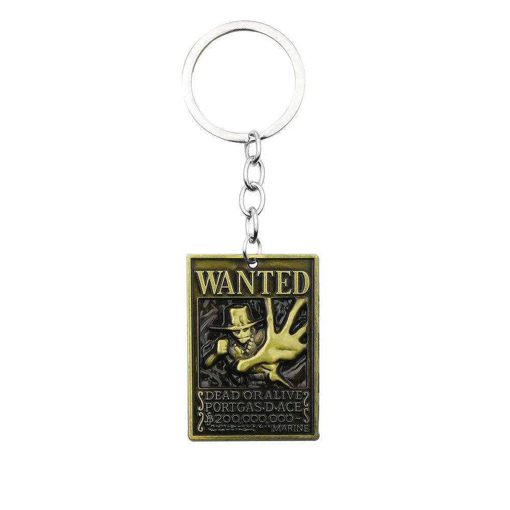 One Piece 'Portgas. D. Ace' Keyring Metal Keychain