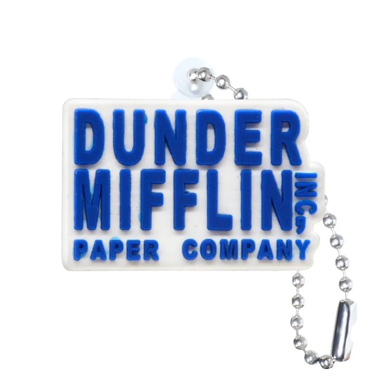 The Office 'Dunder Mifflin Paper Company Inc.' Keyring PVC Keychain