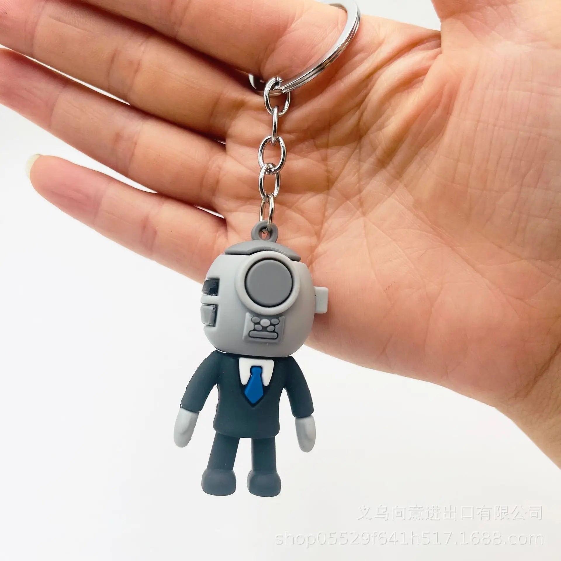Skibidi Toilet 'Cameraman' Keyring PVC Keychain