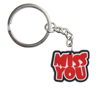 'Miss You' Keyring PVC Keychain