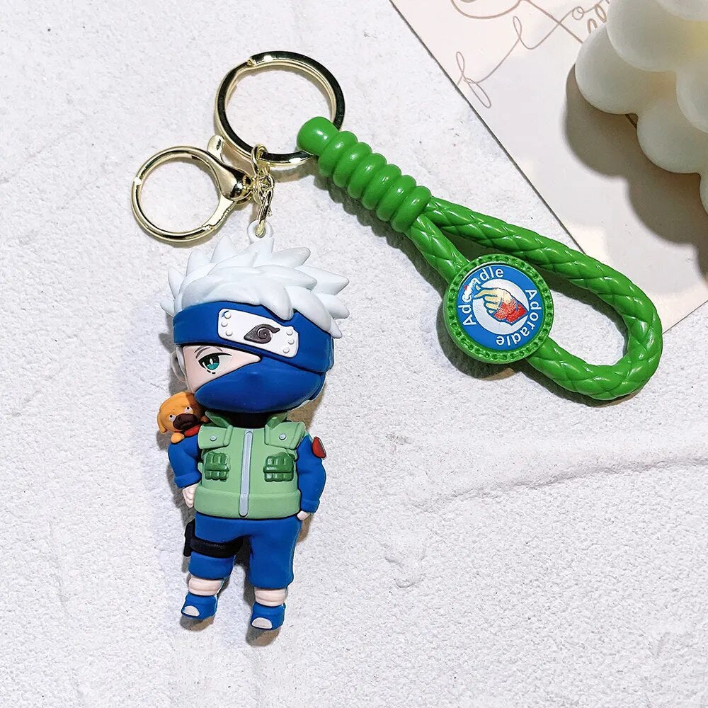 Naruto 'Kakashi Hatake' Keyring Silicone Keychain
