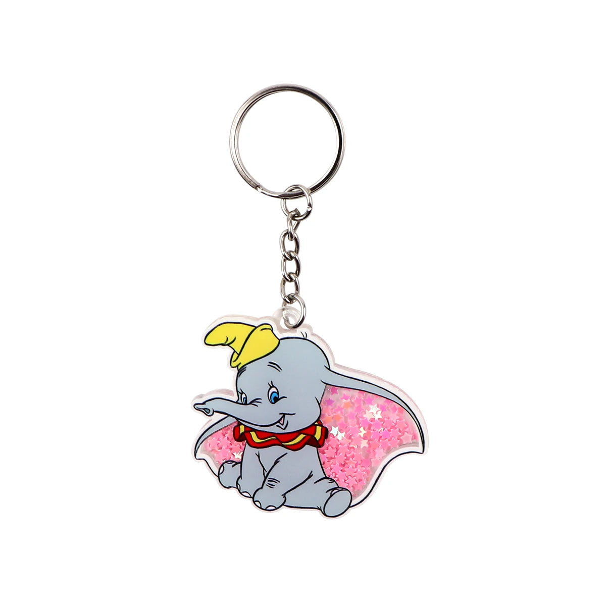 Dumbo Glitter Star Acrylic Keyring Keychain