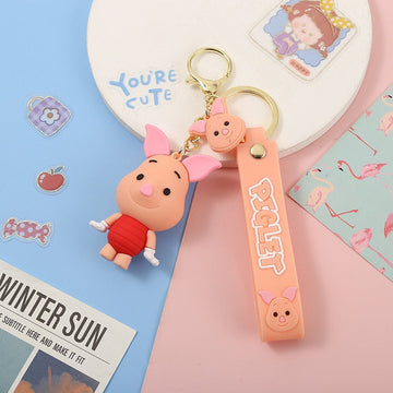 Winnie the Pooh 'Piglet' Keyring PVC Keychain