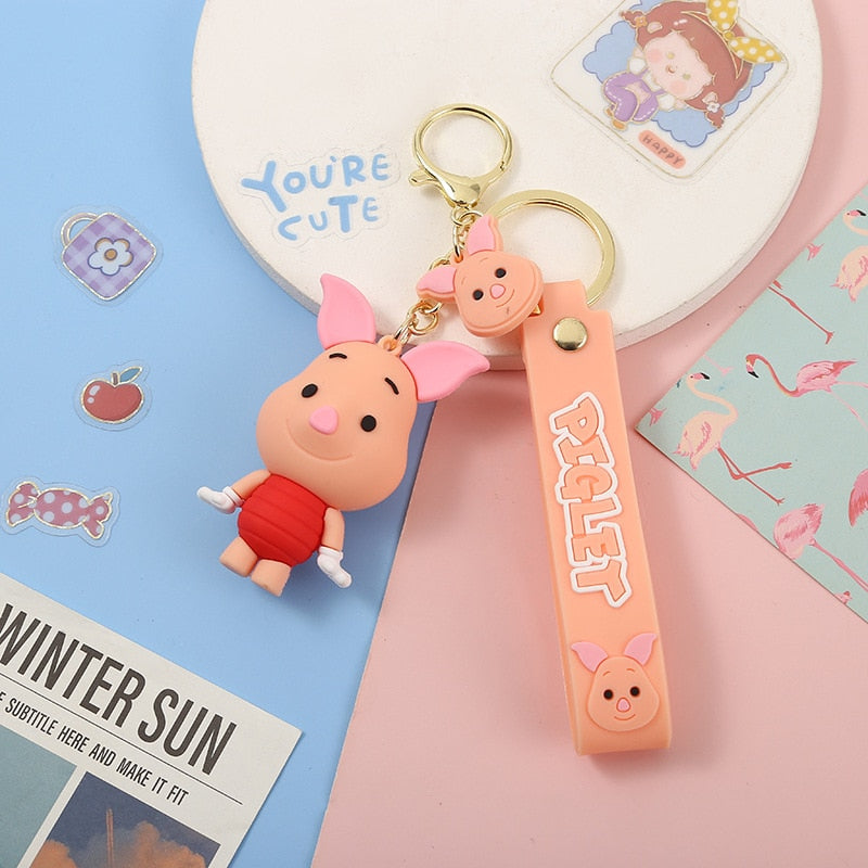 Winnie the Pooh 'Piglet' Keyring PVC Keychain