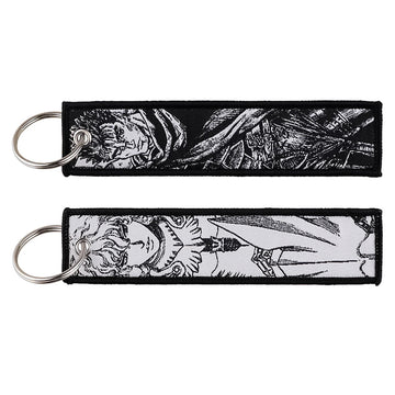 Berserk 'Guts x Griffith |Black & White' Embroidered Keychain