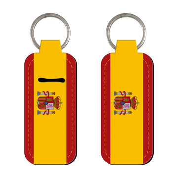 Flags of Spain Lipstick Holder Keychain