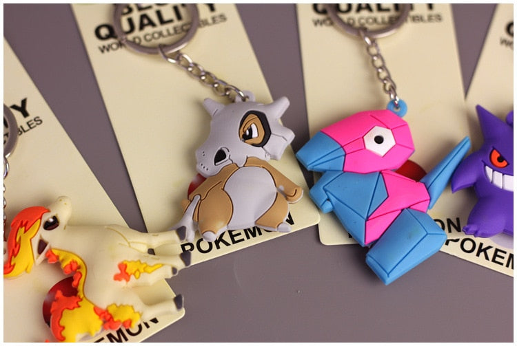 Pokemon 'Porygon' Keyring Silicone Keychain