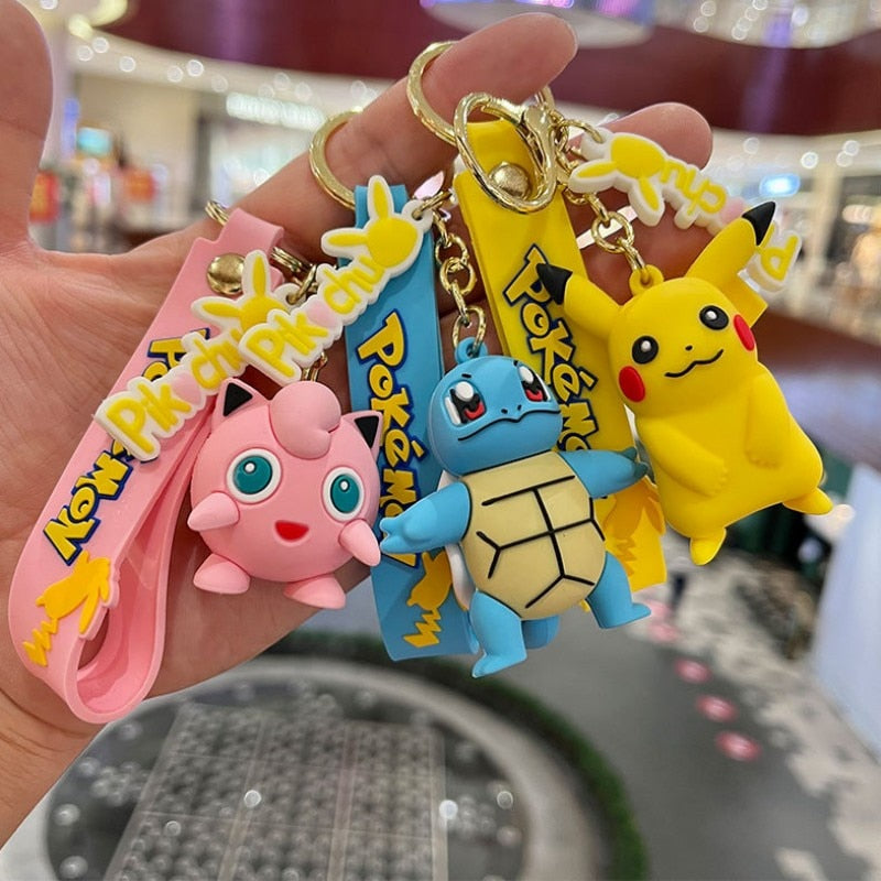 Pokemon 'Simple Pikachu' Keyring Rubber Keychain