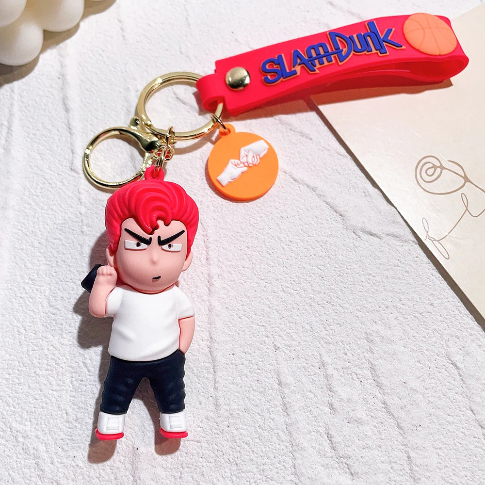 Slam Dunk ‘Sakuragi Hanamichi | White Shirt' Silicone Keyring Keychain