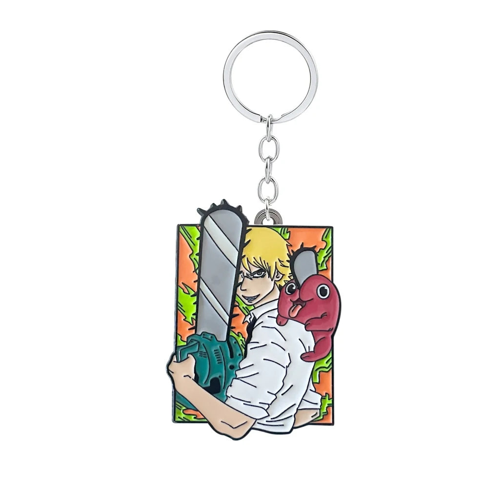 Chainsaw Man Keyring Metal Keychain
