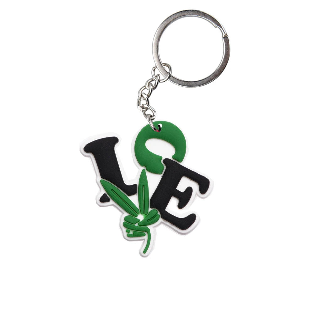 'LOVE' Keyring Rubber Keychain