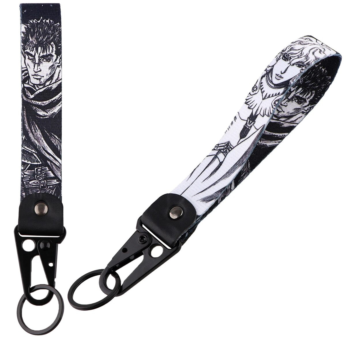 Berserk Wrist Lanyard Keychain with Keyring Clip