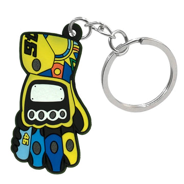 'Motorcycle Gloves' Keyring PVC Keychain