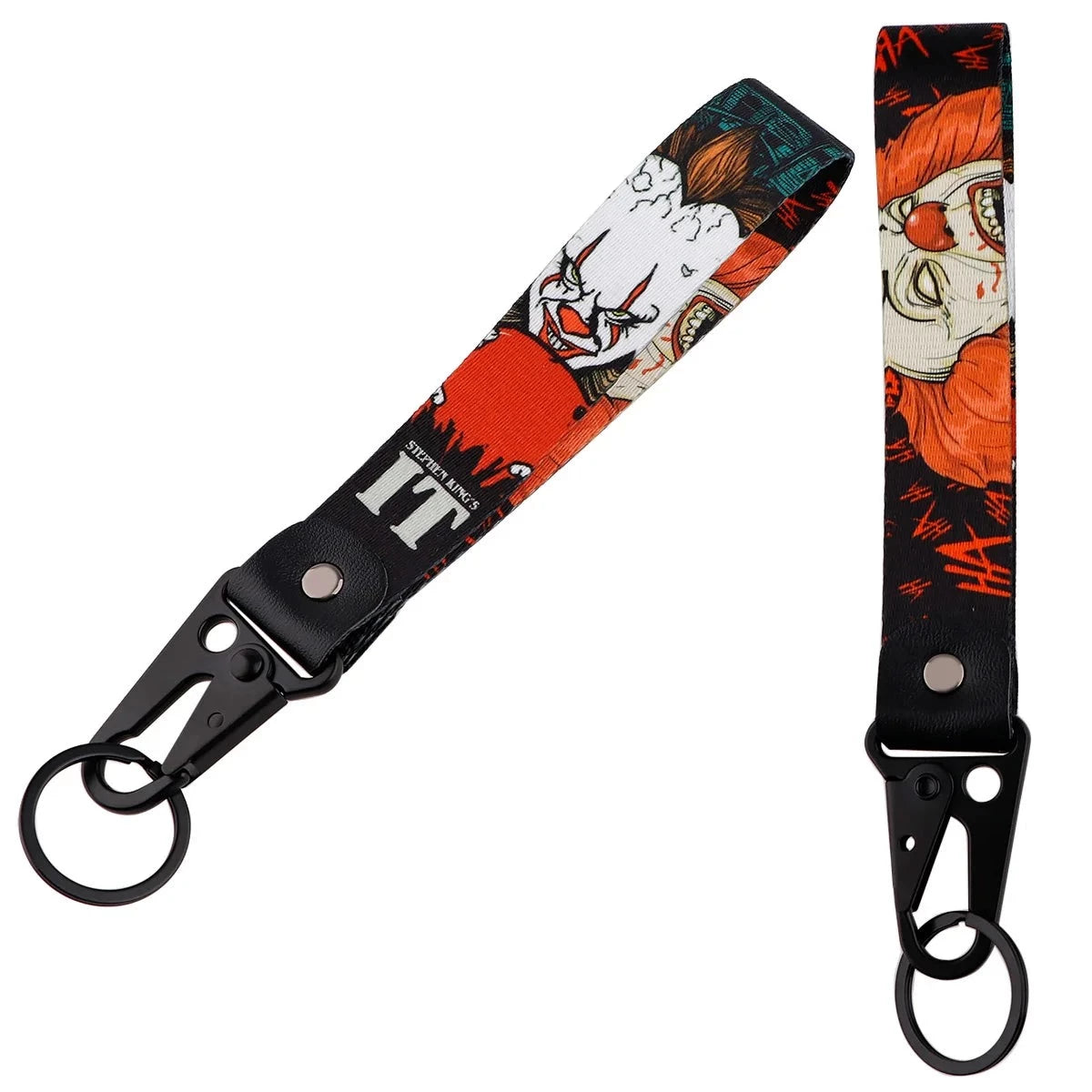 IT 'Pennywise Evil Clown' Wrist Lanyard Keychain with Keyring Clip