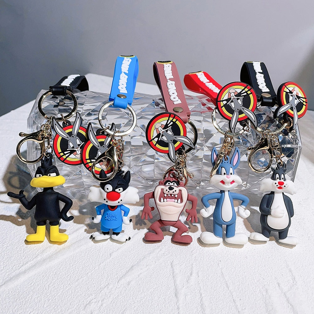 Looney Tunes 'Daffy Duck' Keyring Silicone Keychain
