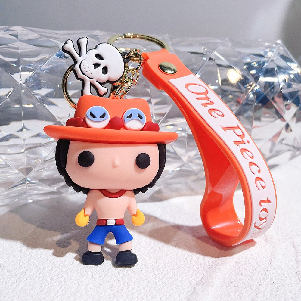 One Piece 'Ace | Chibi'  Keyring SIlicone Keychain