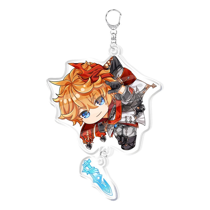 Genshin Impact 'Tartaglia' Keyring Acrylic Keychain