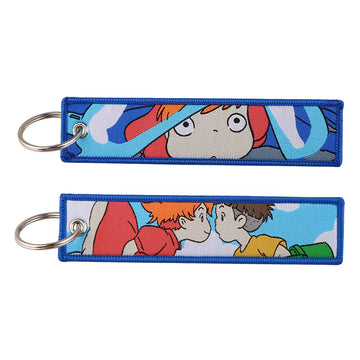 Ponyo Embroidered Keychain