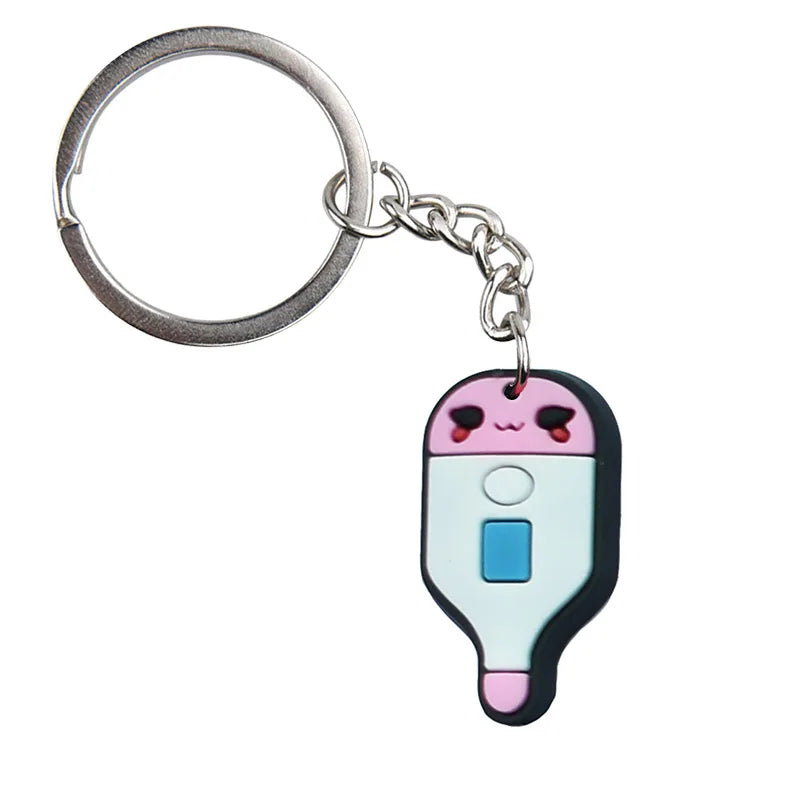 Medical Stuff 'Cute Thermometer' Keyring Metal Keychain