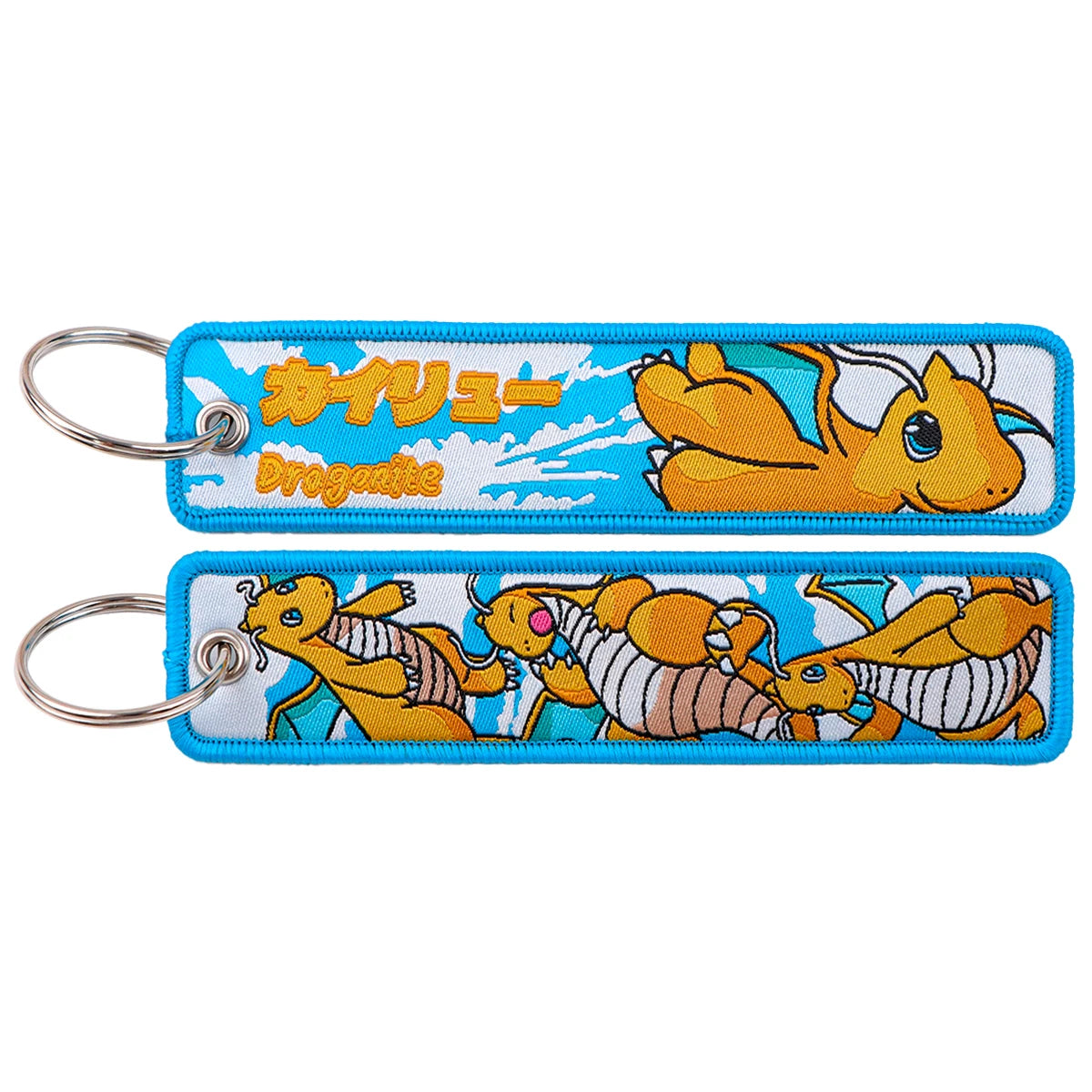 Pokemon 'Kawaii Dragonite' Embroidered Keyring Keychain