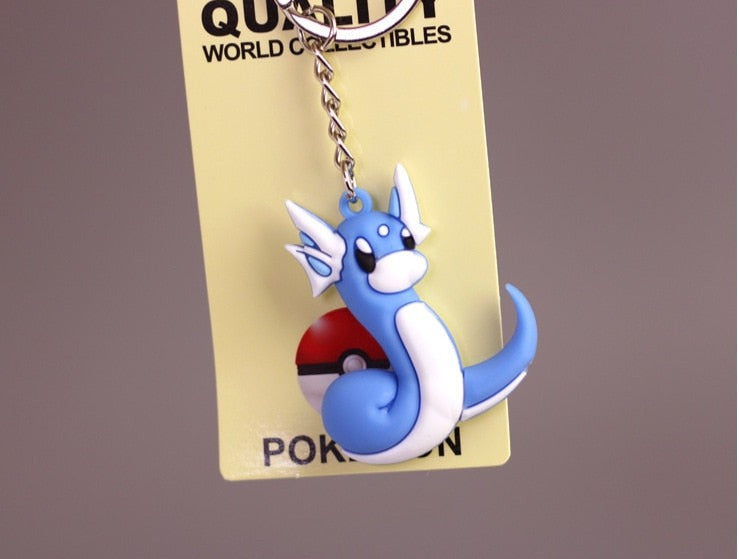 Pokemon 'Dratini' Keyring Silicone Keychain