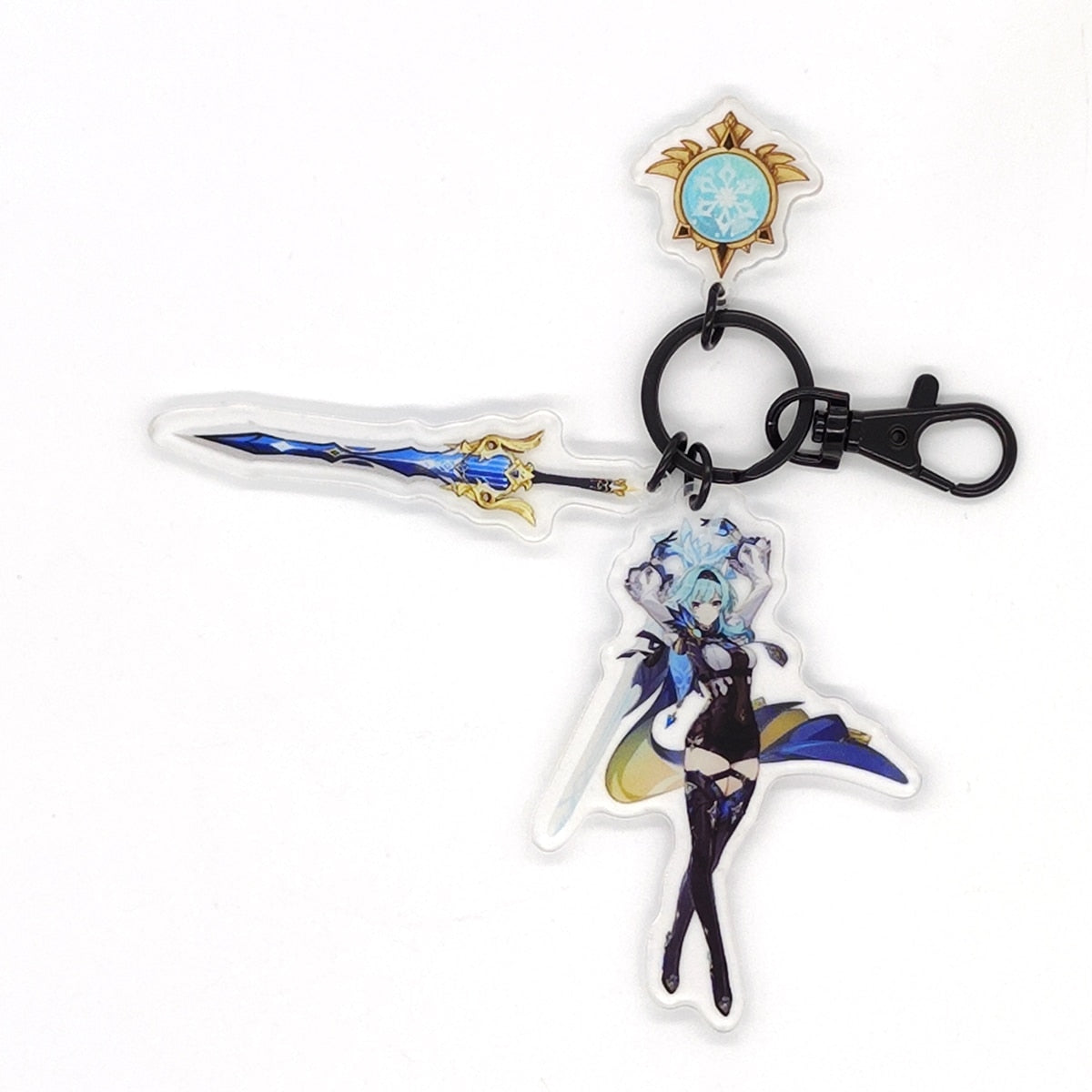 Genshin Impact Eye of God Weapon 'Eula' Keyring Acrylic Keychain