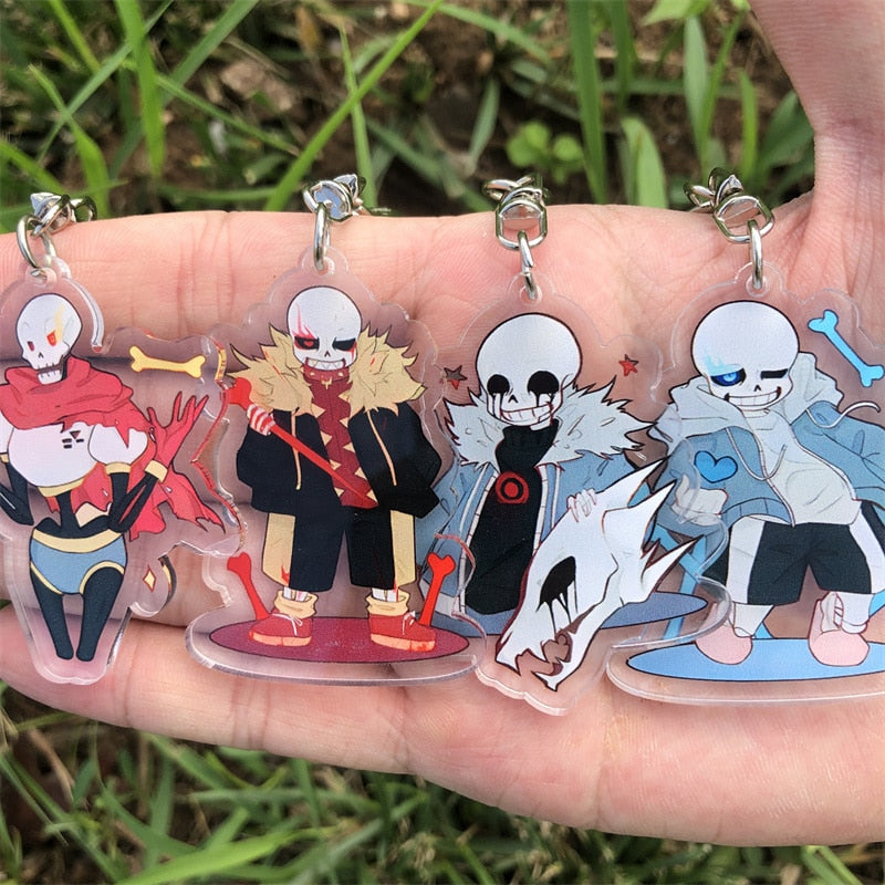 Undertale Sans 'Killer' Keyring Plastic Keychain