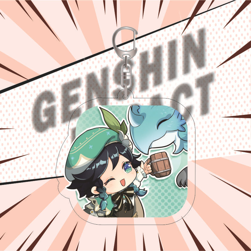 Genshin Impact 'Venti' Keyring Resin Keychain