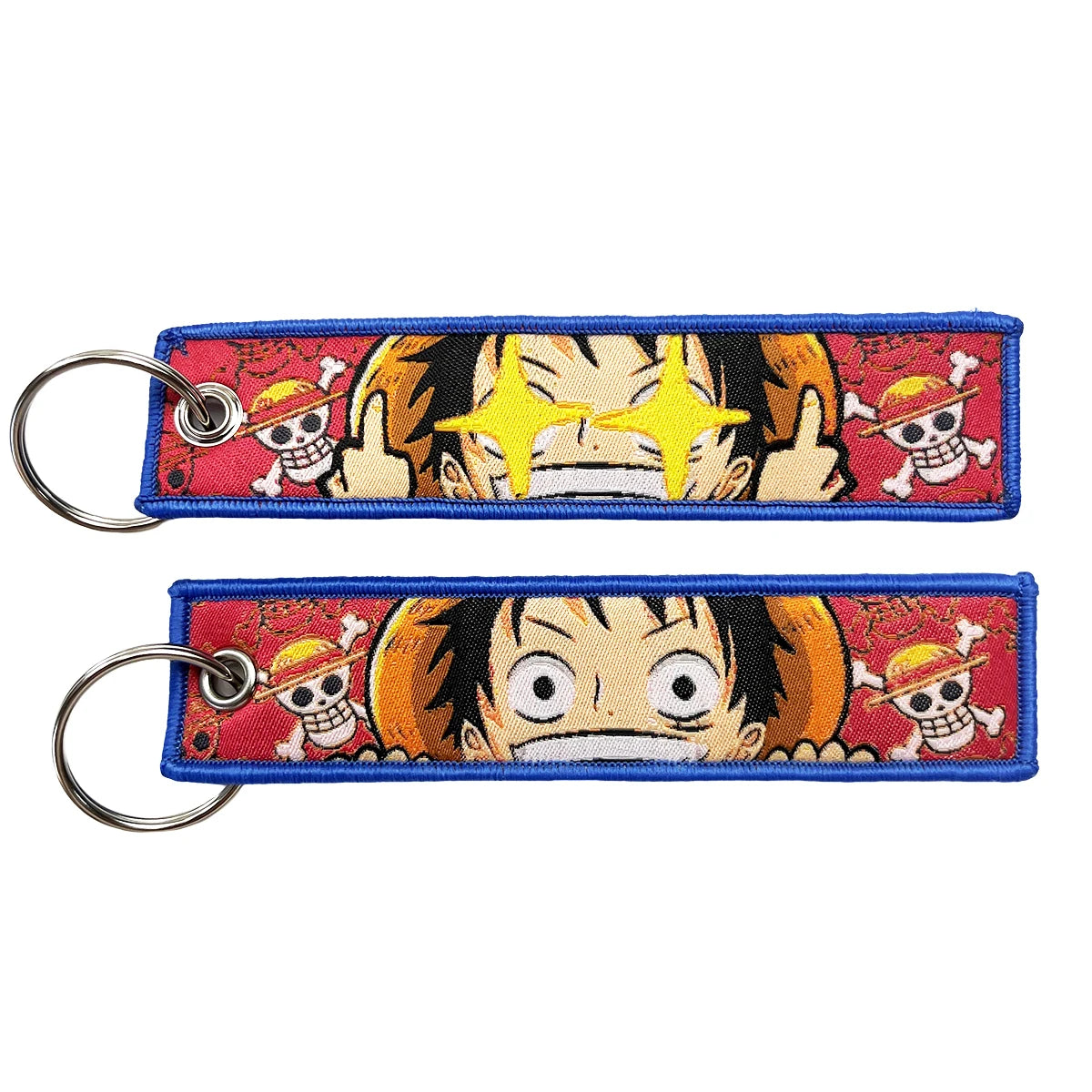 One Piece 'Luffy' Embroidered Keychain