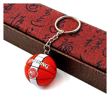 Basketball 'Spalding | Atlanta Hawks' Keyring Rubber Keychain
