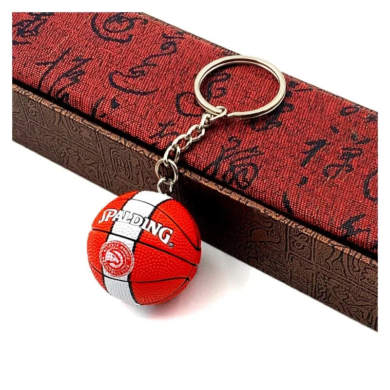 Basketball 'Spalding | Atlanta Hawks' Keyring Rubber Keychain