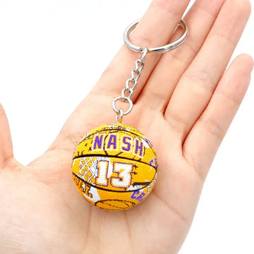 Basketball 'Nash 13' Keyring Rubber Keychain