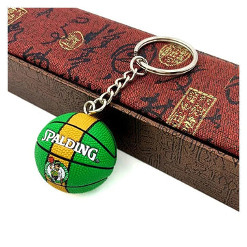 Basketball 'Spalding | Boston Celtics' Keyring Rubber Keychain