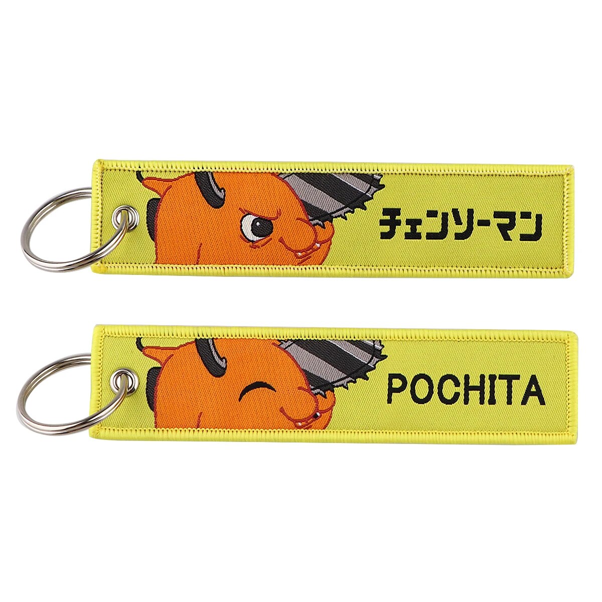 Chainsaw Man 'Pochita' Embroidered Keychain