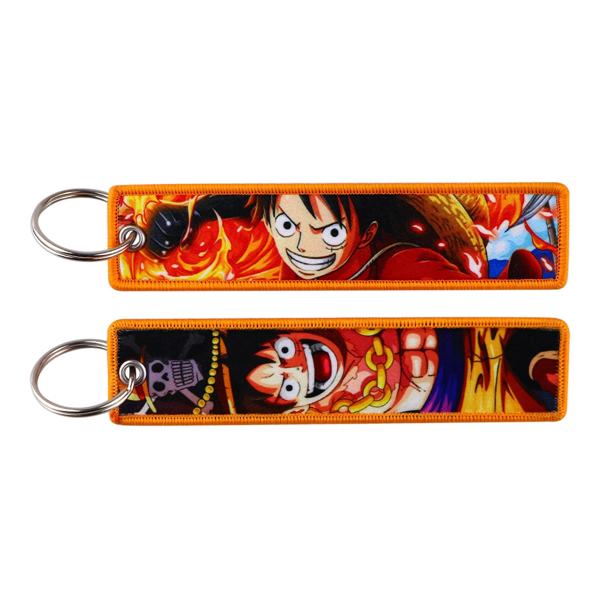 One Piece 'Animated Luffy' Embroidered Keychain