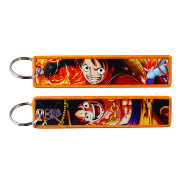 One Piece 'Animated Luffy' Embroidered Keychain