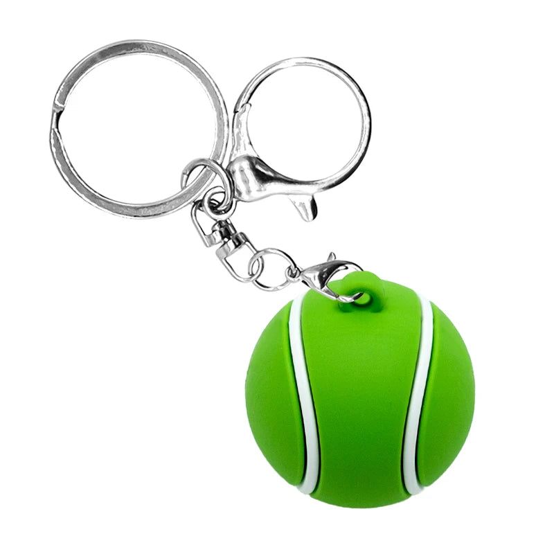 3D 'Tennis Ball' Keyring Silicone Keychain