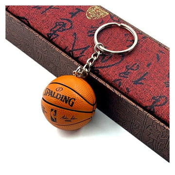 Basketball 'Spalding NBA' Keyring Rubber Keychain
