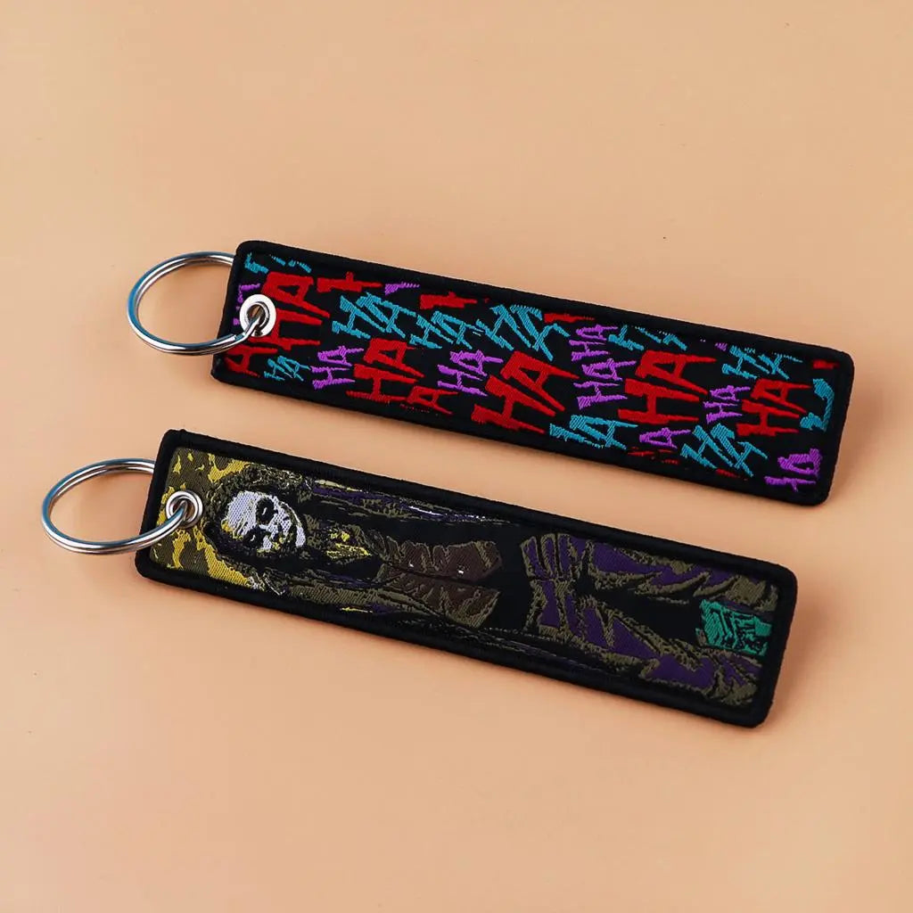 The Joker Embroidered Keychain