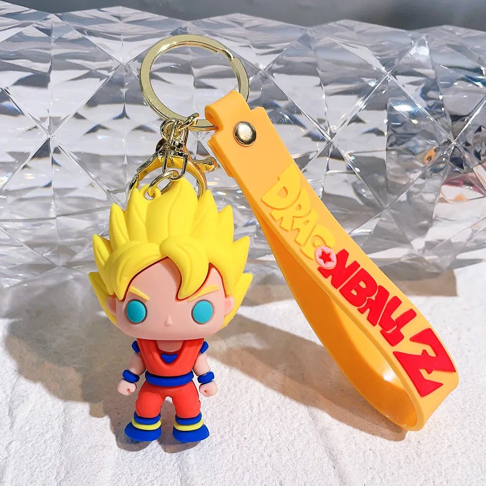 Dragon Ball Z 'Super Saiyan Goku' Keyring Silicone Keychain