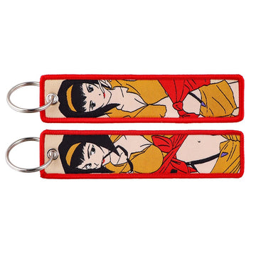 Cowboy Bebop 'Faye Valentine' Embroidered Keychain