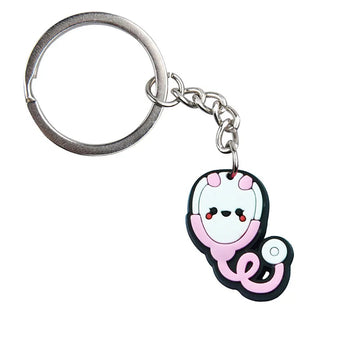 Medical Stuff 'Cute Stethoscope' Keyring Metal Keychain