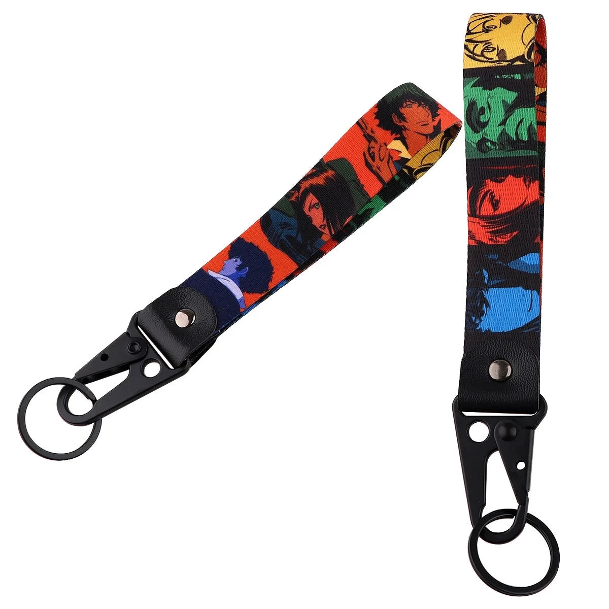 Cowboy Bebop Wrist Lanyard Keychain with Keyring Clip