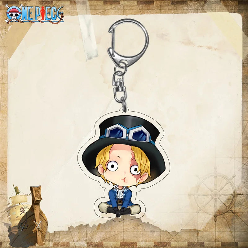 One Piece Sabo  Mouthful Chibi Acrylic Keyring Keychain