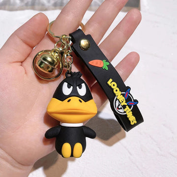 Looney Tunes 'Daffy Duck' Keyring Rubber Keychain