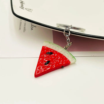 Fruit 'Sliced Watermelon | Triangle Cut' Keyring Resin Keychain