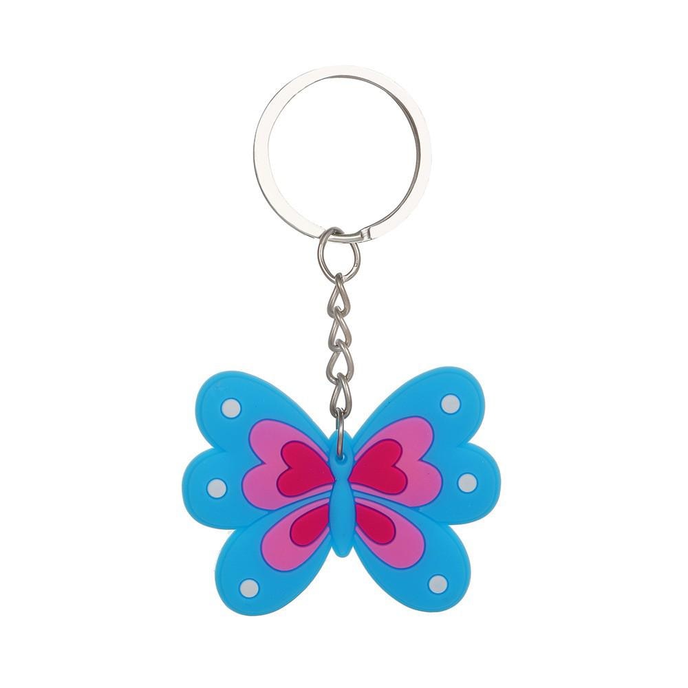 Cartoons 'Pretty Butterfly' Keyring Silicone Keychain