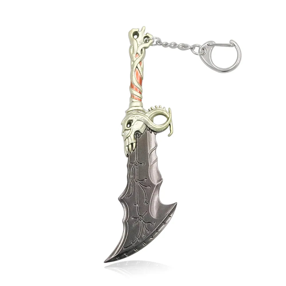 God of War Ragnarok 'Blade of Chaos V' Keyring Metal Keychain